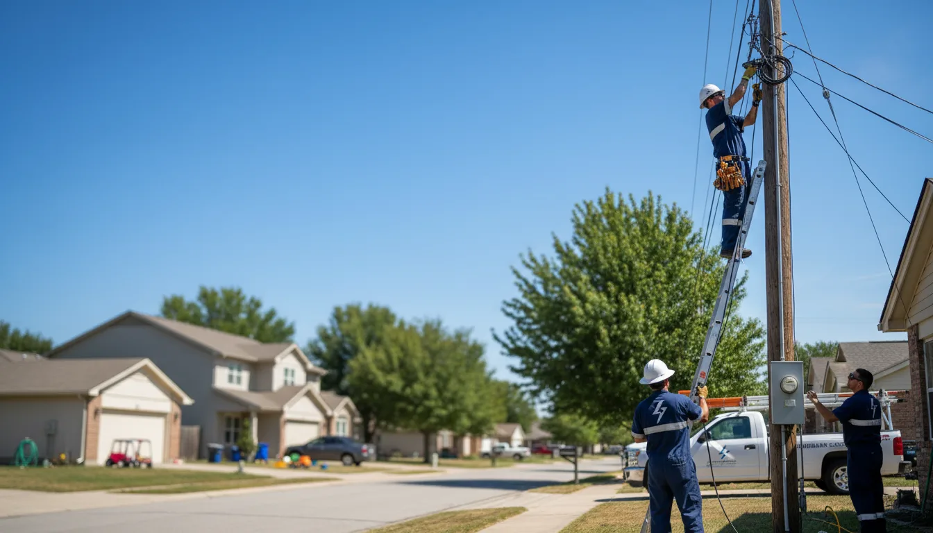 Residential electrician providing installation services in Broadview Heights, OH